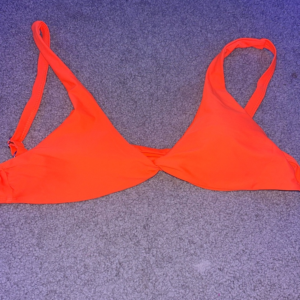 neon orange bikini top
